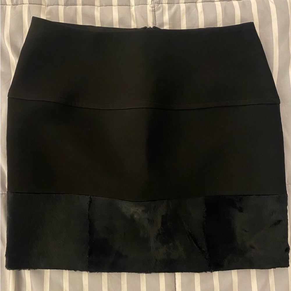 Maje black mini skirt